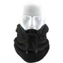 VERSAILLESFR Balaclava Chapeau Cagoule Moto Masque En Non-tissé Multifonction Pour Temps Froid Ski Outdoor Moto Montagne Camping Randonnée Hiver (Noir) -Versailles -Protection des voies respiratoires Soldes 46397324 3