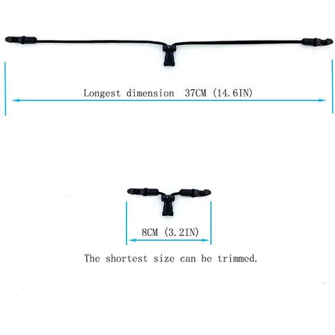 Cordon Lunettes Sport, Cordons Lunettes Homme & Femme, Convertible En Cordon Pour Attache Masque 8 à 37cm Fontainebleau 5Pcs Noir 5 Cordon Lunettes Sport, Cordons Lunettes Homme & Femme, Convertible En Cordon Pour Attache Masque 8 à 37cm Fontainebleau 5Pcs Noir – Image 3