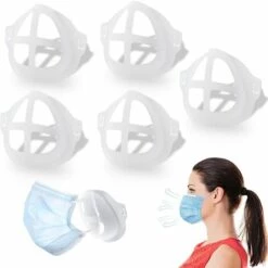 3D Cadre De Support Intérieur Masque En Silicone Avec Cadre Intérieur Masque Supports De Protection Pour Rouge à LèVres Gardez Le Tissu Hors De La Bouche Pour Créer Plus L'espace De Respiratoire 10*8.5*3cm Fontainebleau 5Pcs Blanc 10 3D Cadre De Support Intérieur Masque En Silicone Avec Cadre Intérieur Masque Supports De Protection Pour Rouge à LèVres Gardez Le Tissu Hors De La Bouche Pour Créer Plus L'espace De Respiratoire 10*8.5*3cm Fontainebleau 5Pcs Blanc -Protection des voies respiratoires Soldes 46473567 4