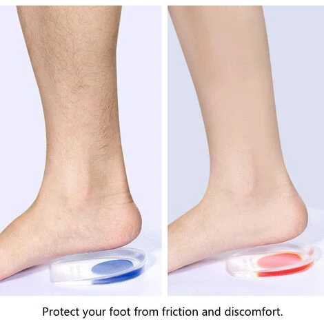 TRIOMPHE Coussinets Pour Talon Gel, Protège Talon Silicone Sport, Semelle Talonnette Gel Coupelles Pour La Fasciite Plantaire 3 Paires -Pointure 35-40 4 TRIOMPHE Coussinets Pour Talon Gel, Protège Talon Silicone Sport, Semelle Talonnette Gel Coupelles Pour La Fasciite Plantaire 3 Paires -Pointure 35-40 – Image 2