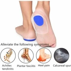 TRIOMPHE Coussinets Pour Talon Gel, Protège Talon Silicone Sport, Semelle Talonnette Gel Coupelles Pour La Fasciite Plantaire 3 Paires -Pointure 35-40 9 TRIOMPHE Coussinets Pour Talon Gel, Protège Talon Silicone Sport, Semelle Talonnette Gel Coupelles Pour La Fasciite Plantaire 3 Paires -Pointure 35-40 -Protection des voies respiratoires Soldes 46607365 3