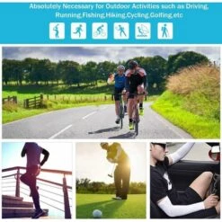 Manchettes De Bras De Cyclisme Triomphe 6 Paires Soleil Bras Manches Anti-UV Protection UPF 50+ 6 Couleurs Manchettes Pour Hommes Femmes Pour Tatouage Couvrant Et Activités En Extérieur -Protection des voies respiratoires Soldes 46607393 5