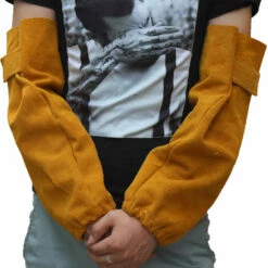 Cuir Résistant à La Chaleur De Soudure Bras Manches Manchette élastique De Sécurité Travail Triomphe Spark Protection Résistante Aux Bras De Protection