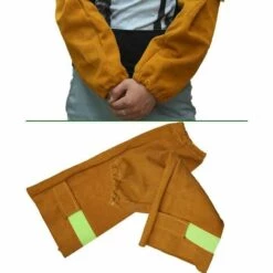 Cuir Résistant à La Chaleur De Soudure Bras Manches Manchette élastique De Sécurité Travail Triomphe Spark Protection Résistante Aux Bras De Protection -Protection des voies respiratoires Soldes 46607394 5