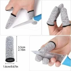 Protection Des Doigts Manchon Doigts Antidérapants Manchon Doigts Réutilisables Doigtiers Résistants Gant Protection Pouce Doigts Pour La Cuisine, Le Travail, La Sculpture, Antidérapant Triomphe 20 Pièces -Protection des voies respiratoires Soldes 46607395 2