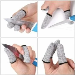 Protection Des Doigts Manchon Doigts Antidérapants Manchon Doigts Réutilisables Doigtiers Résistants Gant Protection Pouce Doigts Pour La Cuisine, Le Travail, La Sculpture, Antidérapant Triomphe 20 Pièces -Protection des voies respiratoires Soldes 46607395 5