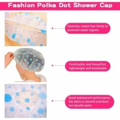 Bonnet De Douche 3 Pièces Triomphe, Imperméable Bonnet De Bain élastiques Chapeau Réutilisables, Grand Accessoire Cheveux Douche Pour Les Femmes Filles De Douche Spa Salonbleu + Vert + Rose -Protection des voies respiratoires Soldes 46607396 3