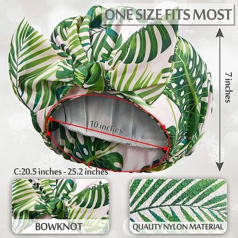 Bonnets De Douche Pour Femmes,Triomphe Bonnets De Douche Réutilisables Imperméables Turban à Ourlet Élastique Bonnets De Bain Douche Pour Cheveux Longs (Feuille De Palmier Et Léopard) 2 Pièces 4 Bonnets De Douche Pour Femmes,Triomphe Bonnets De Douche Réutilisables Imperméables Turban à Ourlet Élastique Bonnets De Bain Douche Pour Cheveux Longs (Feuille De Palmier Et Léopard) 2 Pièces – Image 2