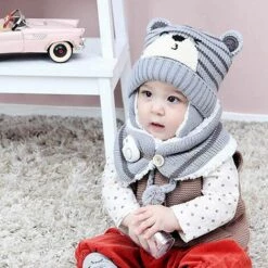 SUPERMARKET Enfants Chapeau Hiver Chaud Chapeau Tricoté Bonnet Chapeau Capuche Tricoté Chapeaux Hiver Chapeau Earflap (6-24 Mois),Gris,Superma 9 SUPERMARKET Enfants Chapeau Hiver Chaud Chapeau Tricoté Bonnet Chapeau Capuche Tricoté Chapeaux Hiver Chapeau Earflap (6-24 Mois),Gris,Superma -Protection des voies respiratoires Soldes 46640924 3