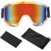 TINOR Masque De Ski, Lunettes De Ski, Lunettes De Snowboard, Matériau PC, Anti-Ultraviolet, Design Respirant, Durable, Pour Ski, Patinage, Escalade, Cyclisme, Les Hommes, Les Femmes (1 Pièce, Bleu)
