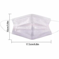 ALMI 30PC Femme Paillettes Maille_Masque. 4 Plis Non Tissé. 3D Stéréo Exquis Couleur Unie Style. Ajustable. Réutilisable. Les Loisirs. Le Sport. Cyclisme. Camping. Voyage. Unesexe Femme Hommes (B) -Protection des voies respiratoires Soldes 47740191 3