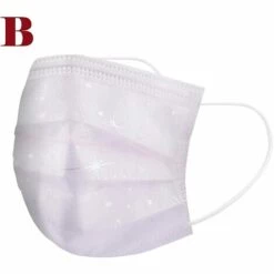 ALMI 30PC Femme Paillettes Maille_Masque. 4 Plis Non Tissé. 3D Stéréo Exquis Couleur Unie Style. Ajustable. Réutilisable. Les Loisirs. Le Sport. Cyclisme. Camping. Voyage. Unesexe Femme Hommes (B) -Protection des voies respiratoires Soldes 47740191 4