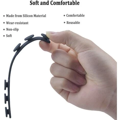 GUAZHUNIFR Masque Attache Crochets Boucles D'oreilles Silicone Extension Sangle Boucle De Protection Auditive Guazhuni (5 PCS) 4 GUAZHUNIFR Masque Attache Crochets Boucles D'oreilles Silicone Extension Sangle Boucle De Protection Auditive Guazhuni (5 PCS) – Image 2