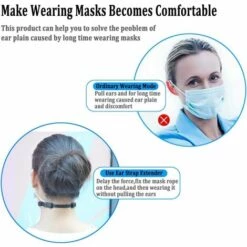 GUAZHUNIFR Masque Attache Crochets Boucles D'oreilles Silicone Extension Sangle Boucle De Protection Auditive Guazhuni (5 PCS) 10 GUAZHUNIFR Masque Attache Crochets Boucles D'oreilles Silicone Extension Sangle Boucle De Protection Auditive Guazhuni (5 PCS) -Protection des voies respiratoires Soldes 47740422 4