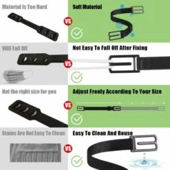 GUAZHUNIFR Aattache Pour Masque,Attache Masque,Crochet Masque,Guazhuni (Noir） -Protection des voies respiratoires Soldes 47740730 3