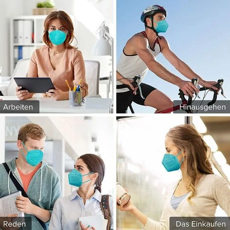 GUAZHUNIFR Masque Facial Protecteur à 5 Couches FFP2/KN95, Certifié CE, Bleu Guazhuni (20 Pièces/boîte) 6 GUAZHUNIFR Masque Facial Protecteur à 5 Couches FFP2/KN95, Certifié CE, Bleu Guazhuni (20 Pièces/boîte) – Image 4