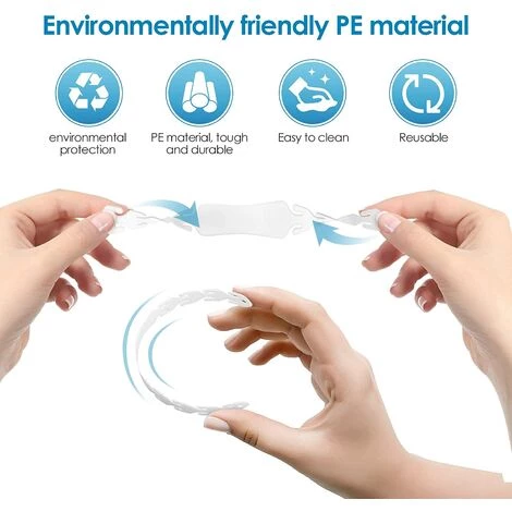 TINOR Anti-Serrage Masque Sangle, 5 Pcs Crochet Antidérapant Boucles De Suspension Fixateur, Masque Extender Réglable Pour Prévention Des Maux Oreilles Et Visage 5 TINOR Anti-Serrage Masque Sangle, 5 Pcs Crochet Antidérapant Boucles De Suspension Fixateur, Masque Extender Réglable Pour Prévention Des Maux Oreilles Et Visage – Image 3