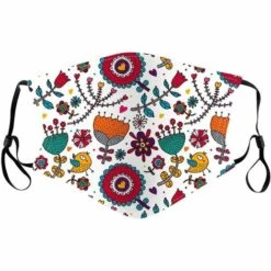 ALMI 5PCS Enfant Lavable Fille Garcon Tissu Reutilisable Coton Ajustable Original Mignon Dessins Animés. Imprimé Papillon Anti-Pollution Anti-Poussière Adolescents École Activités (A04) -Protection des voies respiratoires Soldes 47747937 5