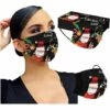 ALMI 50Pcs Masque_Adulte_Jetable Noel 3 Couches Non Tissé Anti-Poussière Anti-Pollution Respirant Confortable Face Scarfs Avec Crochets D'oreille Élastiques Joyeux Noël Masque Noir -Protection des voies respiratoires Soldes 47747939 1