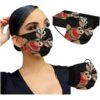 ALMI 50Pcs Masque_Adulte_Jetable Noel 3 Couches Non Tissé Anti-Poussière Anti-Pollution Respirant Confortable Face Scarfs Avec Crochets D'oreille Élastiques Joyeux Noël Masque Noir -Protection des voies respiratoires Soldes 47748809 1