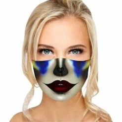 TANABATA Femmes Sexy Cosmétique_Masque. 7 Couleurs. Beauté Exquis Coloré Lavable_Masque. 3 Plis_Tissu. Doux. Réutilisable. Confortable. Respirant. Durable. Loisirs. Sport. Voyage. Camping. Femmes Filles