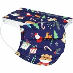 TANABATA 50Pcs Enfant Jetable 3 Couches Filtre. Mignonne Facial Imprimé Sport Anti-poussière Les Extérieurs Bandana.Confortable Respirable écharpe Animaux -Protection des voies respiratoires Soldes 47812556 5