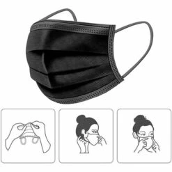 TANABATA 50 Pièces Enfant_Masque_Tissu Non-tissé 3 Plis Protection Faciale Jetable Antipoussière Doux Respirant Haute Qualité Plein Air Hommes Et Femmes Mignonne Impression Bandeaux Pour -Protection des voies respiratoires Soldes 47812563 4