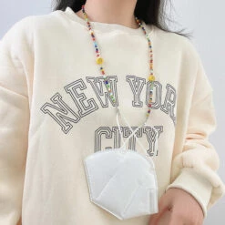 SUPERMARKET Courroie De Cou De Lanière, 5 PCS Réglable Lanière De Facial Courroie De Cou, Anti-perte Courroie De Cou Lanière Badge Cordon Lanyard, Pour Enfants, Hommes Et Femmes, Oreille Douleur Le Soulagement, Superma -Protection des voies respiratoires Soldes 47849190 5