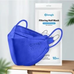 SUN FLOWER 20 Stück FFP2 Mundschutzmaske,Mund- Und Nasenschutz Einwegmasken Mit 4-lagiger Filterun，bleu