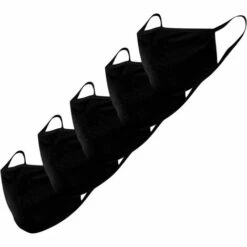 Masques En Tissu Coton Protection De La Bouche Et Du Nez Masques Lavable Durable, Car Réutilisable Fontainebleau 10Pcs Noir