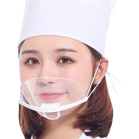 VERSAILLESFR 10pcs Visière De Protection Réutilisable En Blanc - Couvre Bouche Et Nez Facial - Protection Visage Anti-Salive Anti-Eclaboussure Facial Protection Pour Homme Femme, -Versailles 6 VERSAILLESFR 10pcs Visière De Protection Réutilisable En Blanc - Couvre Bouche Et Nez Facial - Protection Visage Anti-Salive Anti-Eclaboussure Facial Protection Pour Homme Femme, -Versailles – Image 4