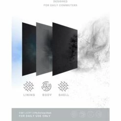 SUPERMARKET Lot De 50 Masques Jetables Noirs Pour Le Visage - Respirant - Élastiques Pour Les Oreilles，Superma -Protection des voies respiratoires Soldes 48636061 3