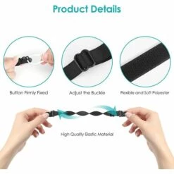 SUPERMARKET Lot De 10 Attache Masque, Extension De Masque, Bouton Fermement Fixé Et Régable Régable En Durable Pour Tout Le Monde, Longueur Réglable De 14.5 Cm à 20.3 Cm，Superma -Protection des voies respiratoires Soldes 48636103 3