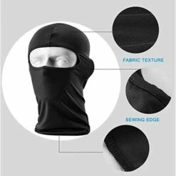 LANGRAY Masque Facial équitation Couvre-chef Hiver Coupe-vent Ski Froid Protection Contre Le Soleil Entraînement Coupe-vent Moto Masque Facial Couvre-chef Extérieur -Protection des voies respiratoires Soldes 48707606 2