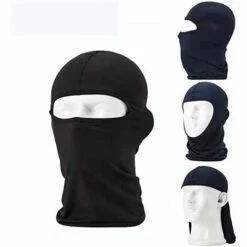 LANGRAY 3pcs Masque Facial équitation Couvre-chef Hiver Coupe-vent Ski Froid Protection Contre Le Soleil Entraînement Coupe-vent Moto Masque Facial Couvre-chef Extérieur
