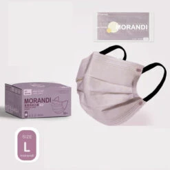 THSINDE Masque , Masque Jetable Pour Adulte, Coussinets De Nez Ajustables Doux Et Respirants Lot De 50 Pièces,Mauve