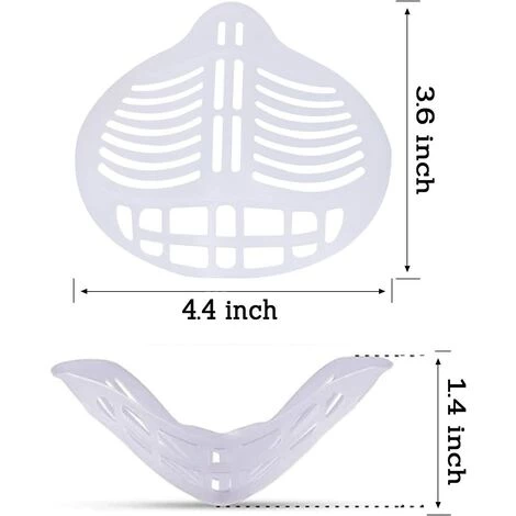Supports De Internes 3D En Silicone Pour Masque,Betterlife Cadre Intérieur,Support De Protection Pour Rouge à Lèvres RéUtilisable Et Lavable Translucide-10 PièCes 5 Supports De Internes 3D En Silicone Pour Masque,Betterlife Cadre Intérieur,Support De Protection Pour Rouge à Lèvres RéUtilisable Et Lavable Translucide-10 PièCes – Image 3
