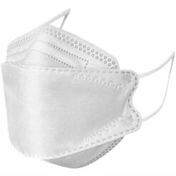 SUPERMARKET Kf_94 Lot De 50 Masques Faciaux 4 Couches Fabriquées En Corée Blanc，Superma