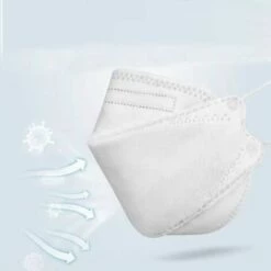 SUPERMARKET Kf_94 Lot De 50 Masques Faciaux 4 Couches Fabriquées En Corée Blanc，Superma -Protection des voies respiratoires Soldes 48929800 4