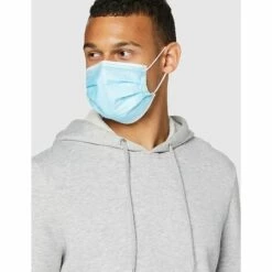 DEVENIRRICHE Masque Chirurgical Médical 3 Couches De Type IIR, Filtration Bactérienne à 98%, Vérifié Et Testé, Non Stérile (Paquet De 50 Masques) -Protection des voies respiratoires Soldes 49095884 3
