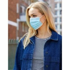 DEVENIRRICHE Masque Chirurgical Médical 3 Couches De Type IIR, Filtration Bactérienne à 98%, Vérifié Et Testé, Non Stérile (Paquet De 50 Masques) -Protection des voies respiratoires Soldes 49095884 4