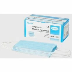 DEVENIRRICHE Masque Chirurgical Médical 3 Couches De Type IIR, Filtration Bactérienne à 98%, Vérifié Et Testé, Non Stérile (Paquet De 50 Masques) -Protection des voies respiratoires Soldes 49095884 5