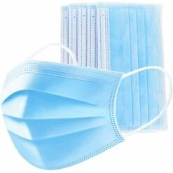 DEVENIRRICHE Lot De 50 Couvertures Buccales Jetables Anti-pollution, 3 épaisses