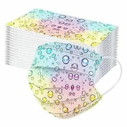 DEVENIRRICHE Lot De 50 Masques De Protection Respirables Jetables à 3 Couches Pour Enfants, Motif Dessin Animé, Coloré, Protection De La Bouche, Du Nez Et De La Bouche, Anti-poussière Pour Garçons Et Filles