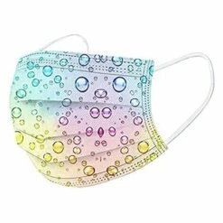 DEVENIRRICHE Lot De 50 Masques De Protection Respirables Jetables à 3 Couches Pour Enfants, Motif Dessin Animé, Coloré, Protection De La Bouche, Du Nez Et De La Bouche, Anti-poussière Pour Garçons Et Filles -Protection des voies respiratoires Soldes 49095897 4