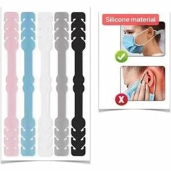 GDRHVFD Lot De 5 Crochets Pour Masque En Silicone -Protection des voies respiratoires Soldes 49096039 3