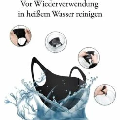 GDRHVFD Masque En Soie De Glace Unisexe Lavable Et Réutilisable (10 Pièces) Noir 9 GDRHVFD Masque En Soie De Glace Unisexe Lavable Et Réutilisable (10 Pièces) Noir -Protection des voies respiratoires Soldes 49096083 3