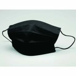 GDRHVFD Masque Chirurgical Filtrant, Efb> 98%, Jetable, 3 Épaisseurs, Type Iir, Avec Élastiques, Bande Nasale Conformable, Adultes, Couleur Noir, Ce Dm Classe I, Boîte De 50 Unités -Protection des voies respiratoires Soldes 49096134 3