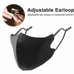 Masque Facial Réutilisable En Tissu Lavable Avec Boucles D'oreilles Réglables, Masque De Protection Respirant Pour Homme Et Femme，6Pcs，Starlight -Protection des voies respiratoires Soldes 49149527 4