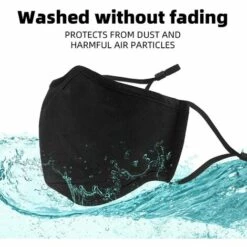 Masques En Tissu Réutilisables, Masque Facial De Haute Qualité Lavable, Couvre-Visage Avec Boucles De Confort Respirantes, Masque Facial En Coton Réutilisable Pour Unisexe (Noir),Starlight,5 Pièces 10 Masques En Tissu Réutilisables, Masque Facial De Haute Qualité Lavable, Couvre-Visage Avec Boucles De Confort Respirantes, Masque Facial En Coton Réutilisable Pour Unisexe (Noir),Starlight,5 Pièces -Protection des voies respiratoires Soldes 49149544 4